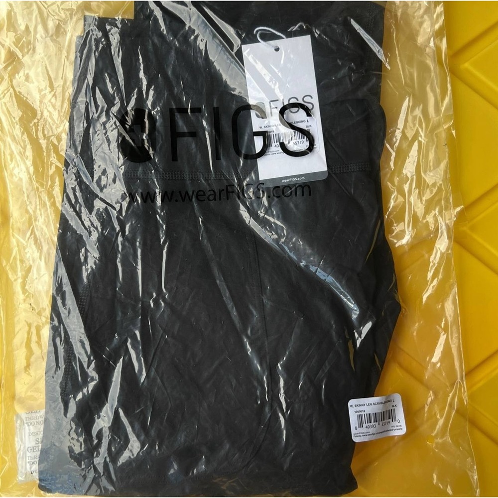 FIGS Skinny Leg Scrub Legging Black Large Women's NWT - Picture 6 of 7